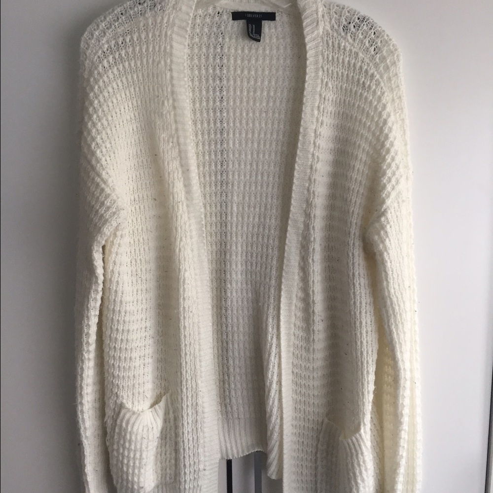 Cream colored cardigan