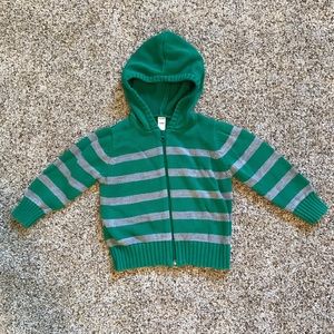 Old Navy Green Gray Hooded Sweater Size 3T