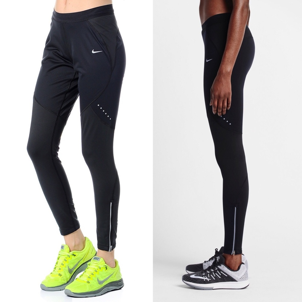 Women's Nike Shield Running Tights 693183 NWT - Picture 1 of 5
