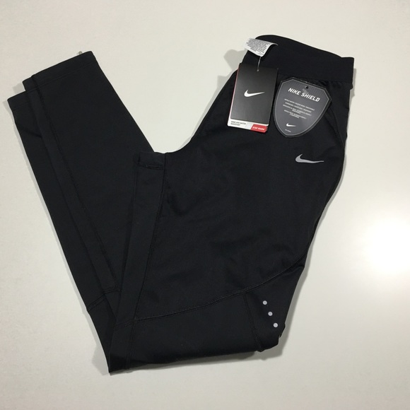 Women's Nike Shield Running Tights 693183 NWT - Picture 2 of 5