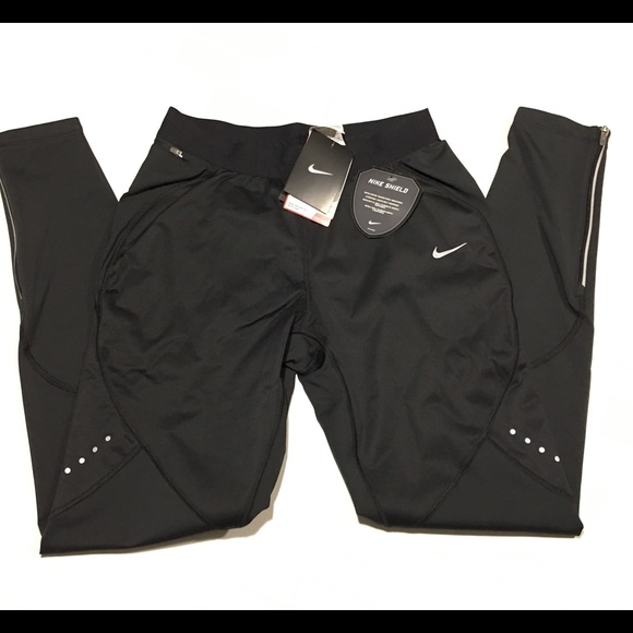Women's Nike Shield Running Tights 693183 NWT - Picture 3 of 5