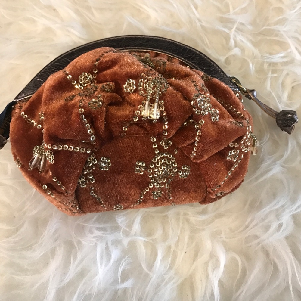 NWT Anthropologie Miss Albright velvet pouch