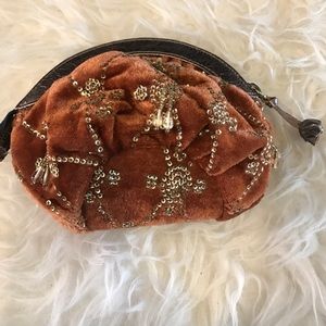 NWT Anthropologie Miss Albright velvet pouch