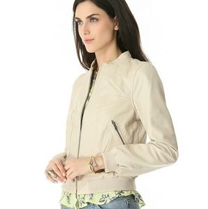 SOLD Joie $798 Danica Sheepskin Leather Bomber M