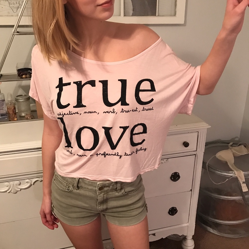 True Love Off the Shoulder Tee