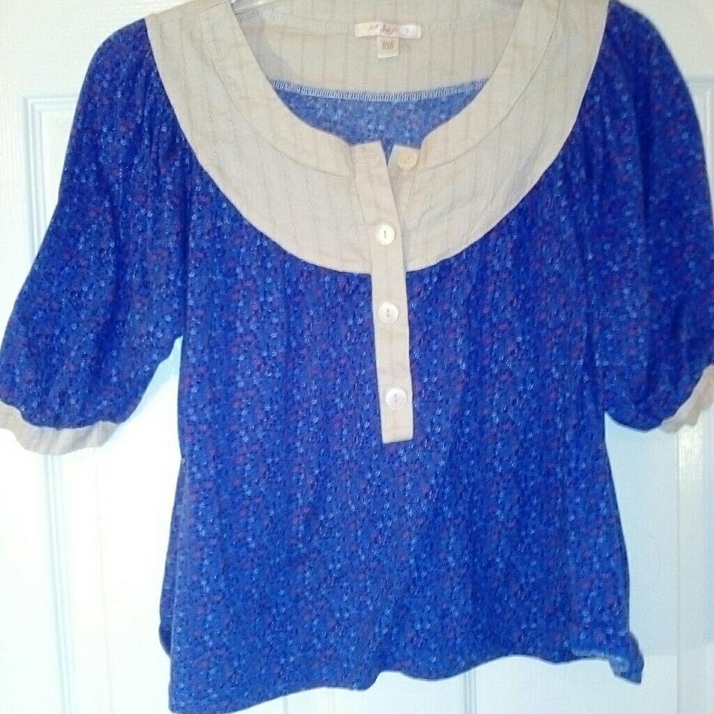 Lux Floral Crop Style Shirt