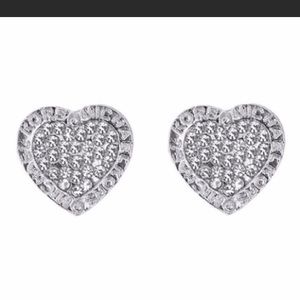 ❤ Silver Heart Shaped Michael Kors Earrings ❤