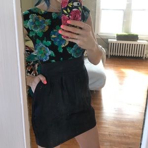 Floral and Denim Dress