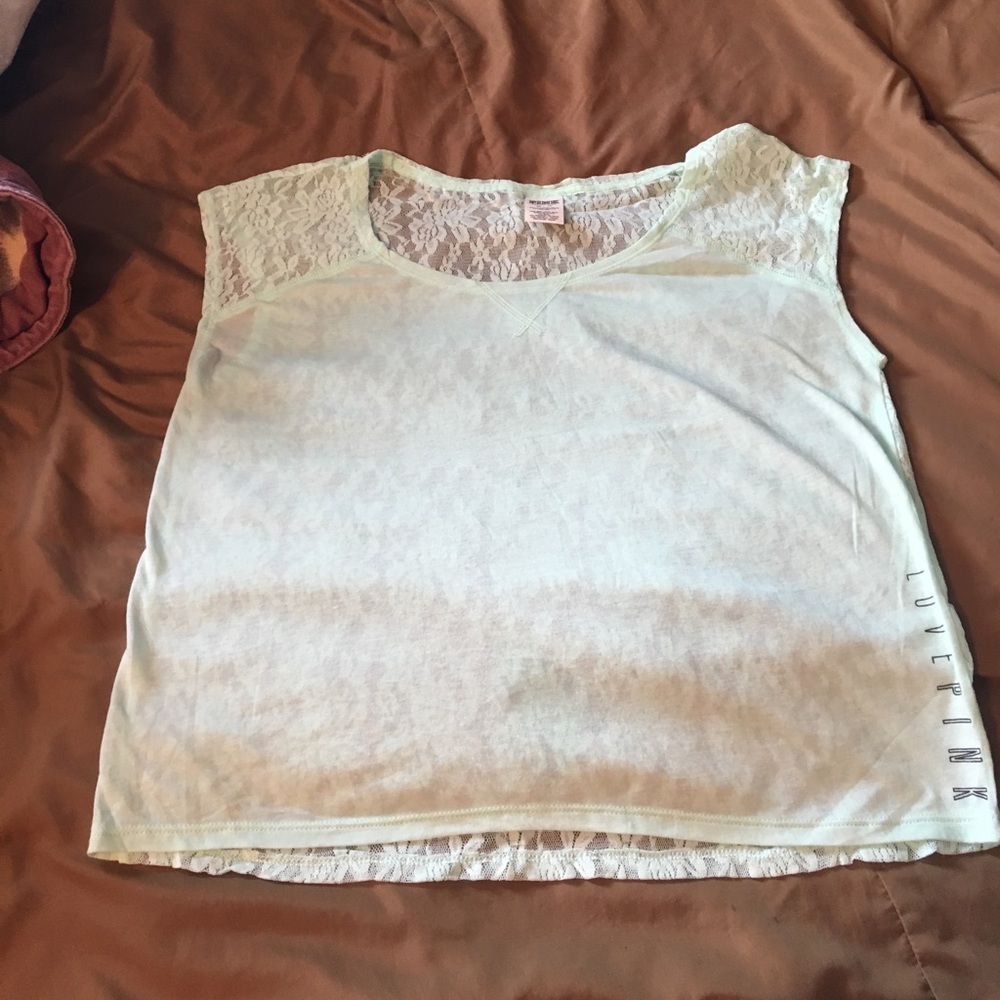 PINK short sleeved tank style shirt