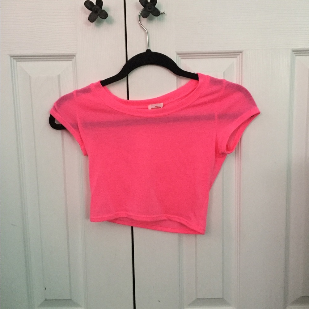 Neon crop top