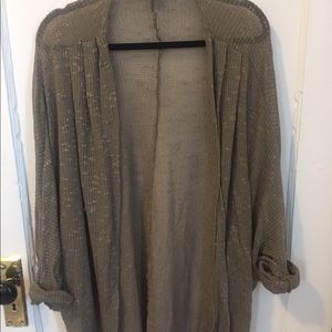 Long Olive Cardigan