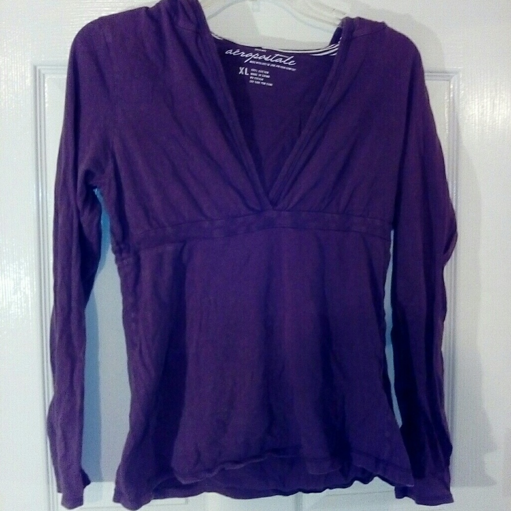 Aeropstale Purple Long Sleeve w/ hood