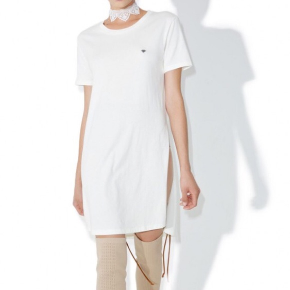 Diamond Supply split tee shirt dress