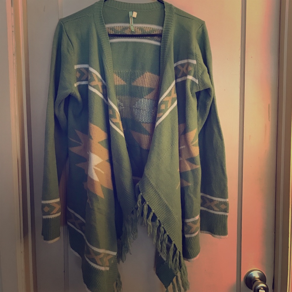 Fringe Open Cardigan