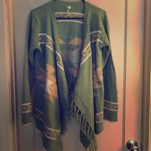 Fringe Open Cardigan