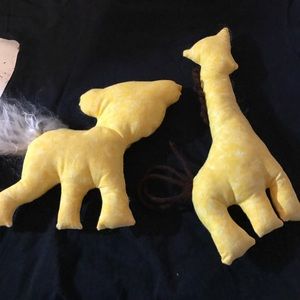 Hand sewn stuffed animals