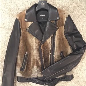 Mackage Genuine Leather and Rabbit Fur Jacket