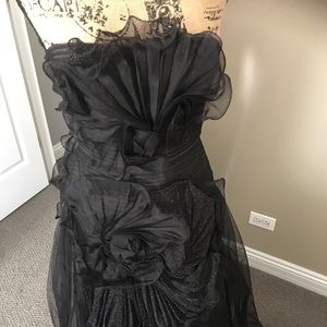 Black Bcbg organza gown, never worn