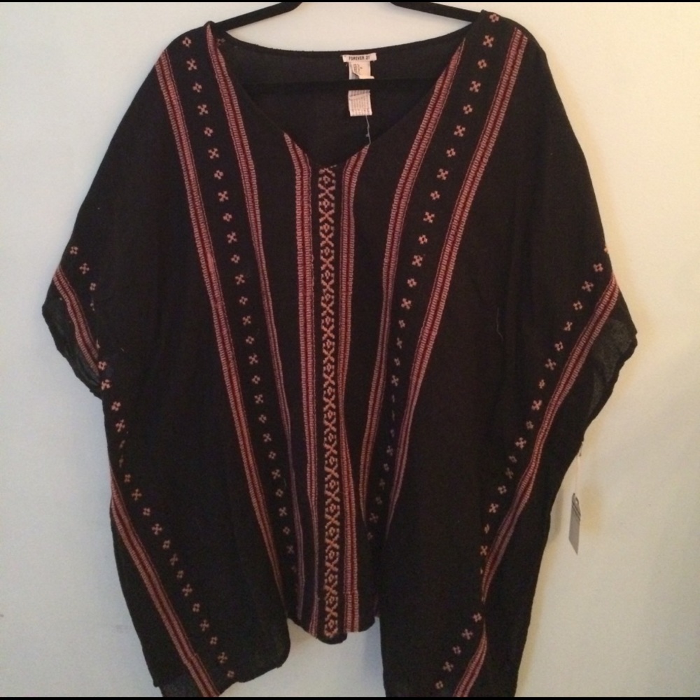 Tribal beach cover up poncho!