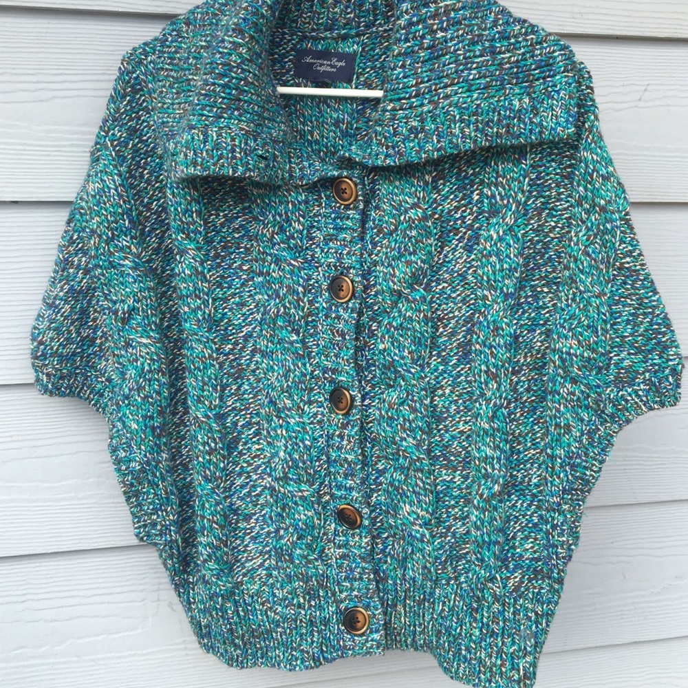 ‼️reduced‼️Turquoise American Eagle sweater
