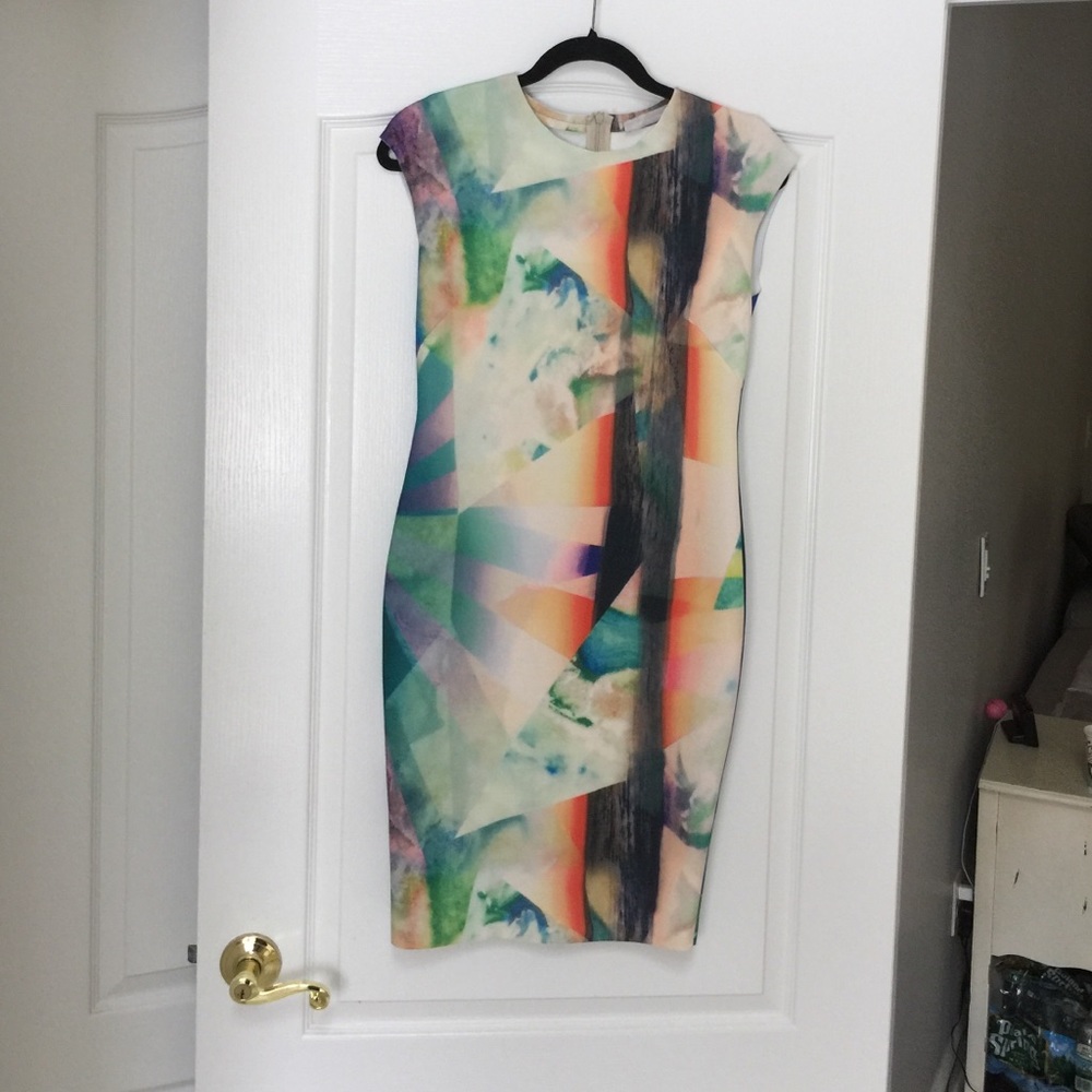 Zara scuba material dress