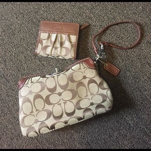 Coach wristlet set