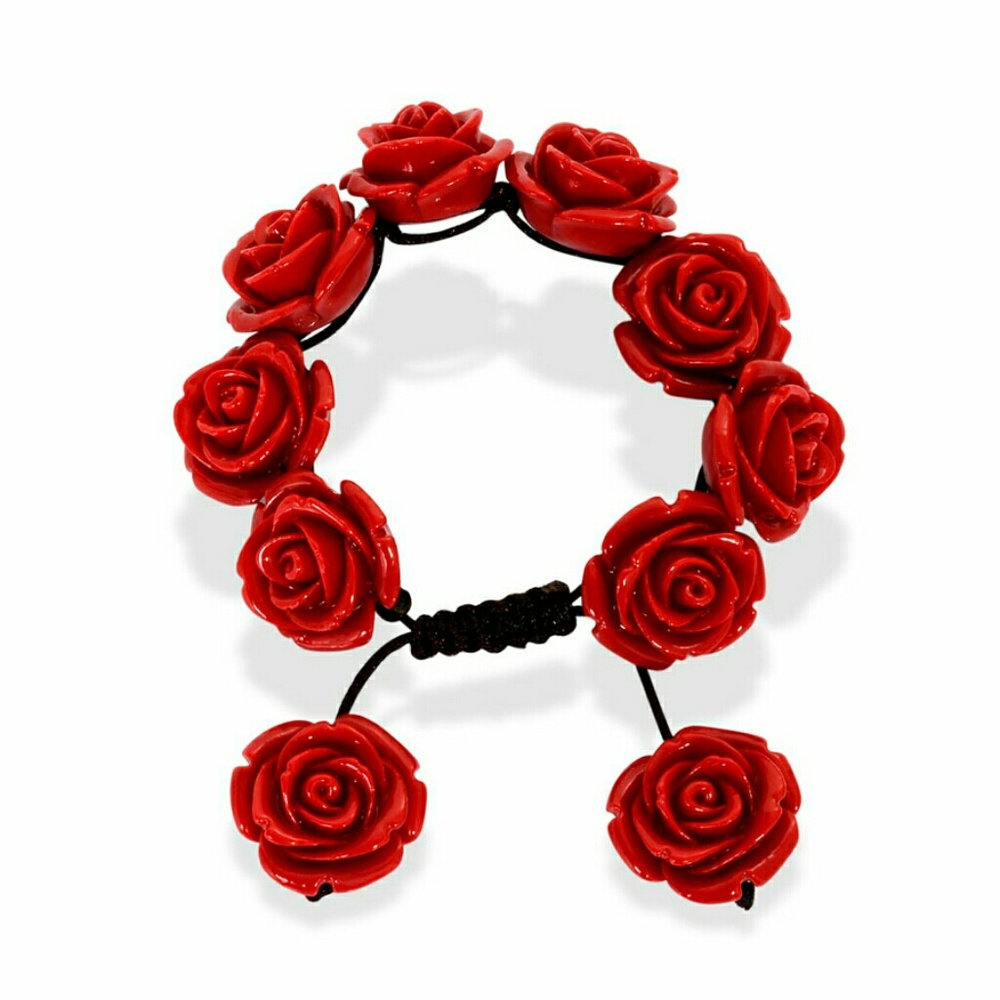 Red Rose Chroma Bracelet - Adjustable