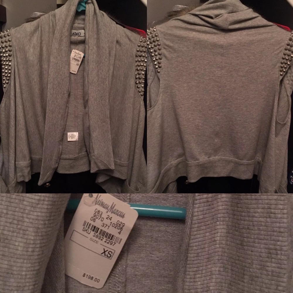 Aiko Grey shawl cardigan top!