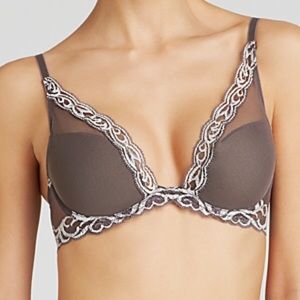 Natori 'Feathers' Contour Plunge Bra