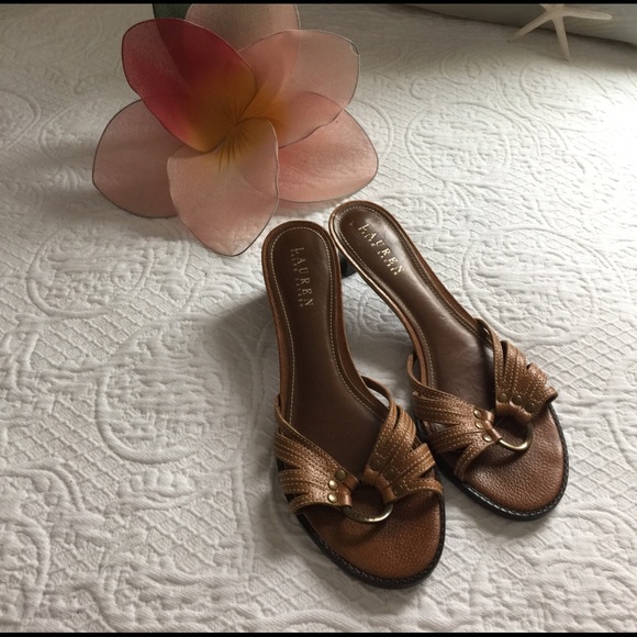 Ralph Lauren Shoes - 🇺🇸 Brown kitten heeled sandals