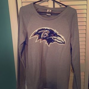 VS PINK Sequin Baltimore Ravens Sweater