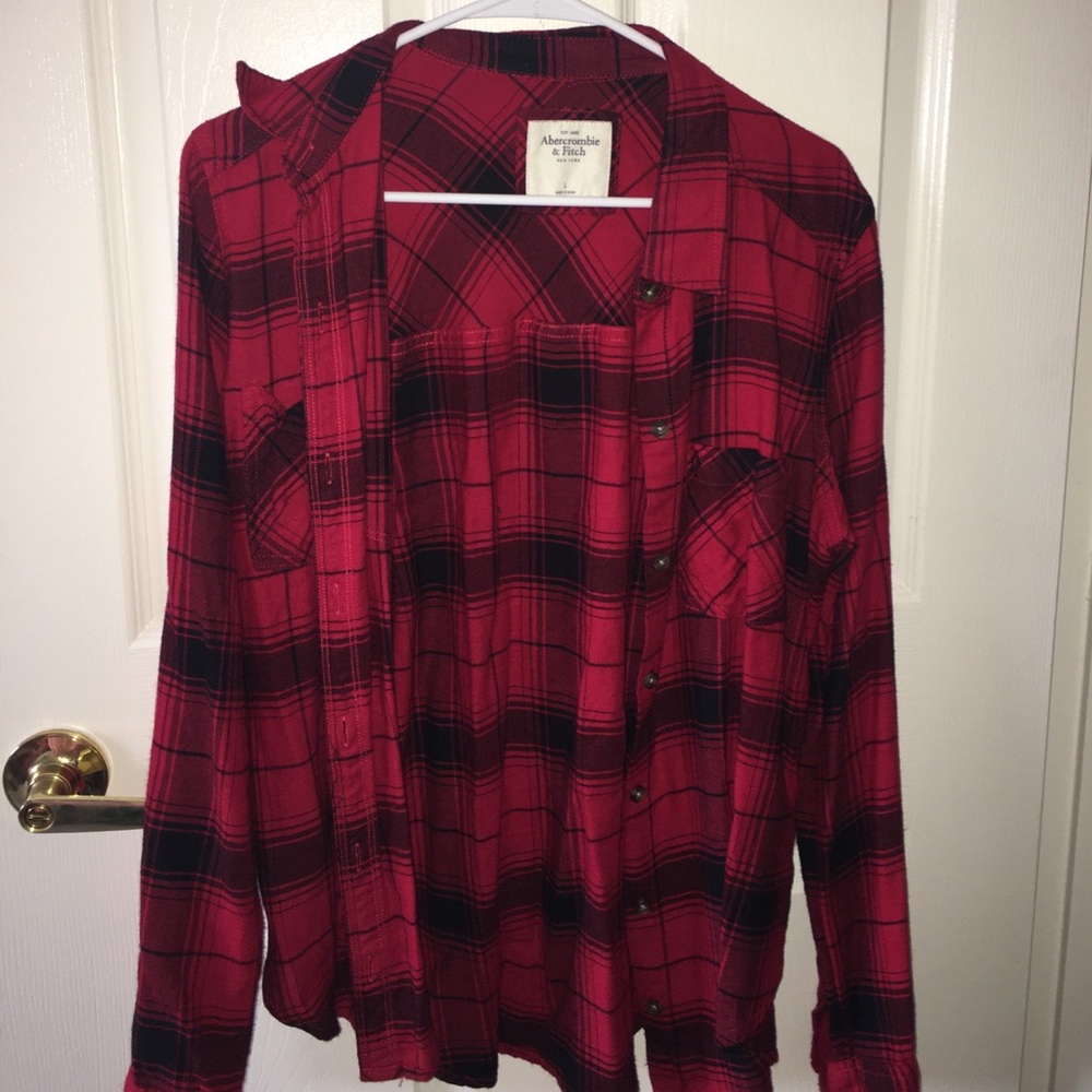 Dark red Flannel