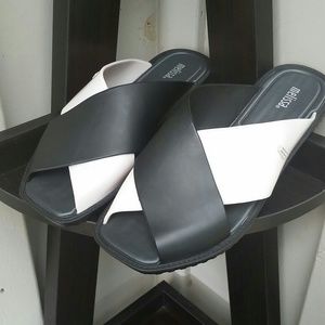 Melissa Black and White Sandals