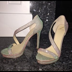 Metallic Consort Open Toe Sparkly Strappy Sandal