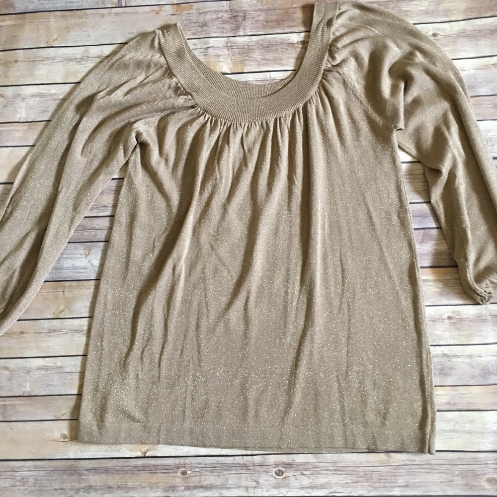 Gold Long sleeve Tunic dress size 3