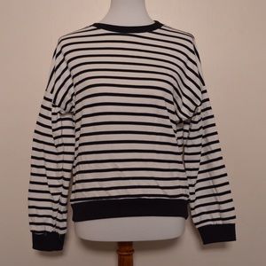 Heart sleeve sweatshirt