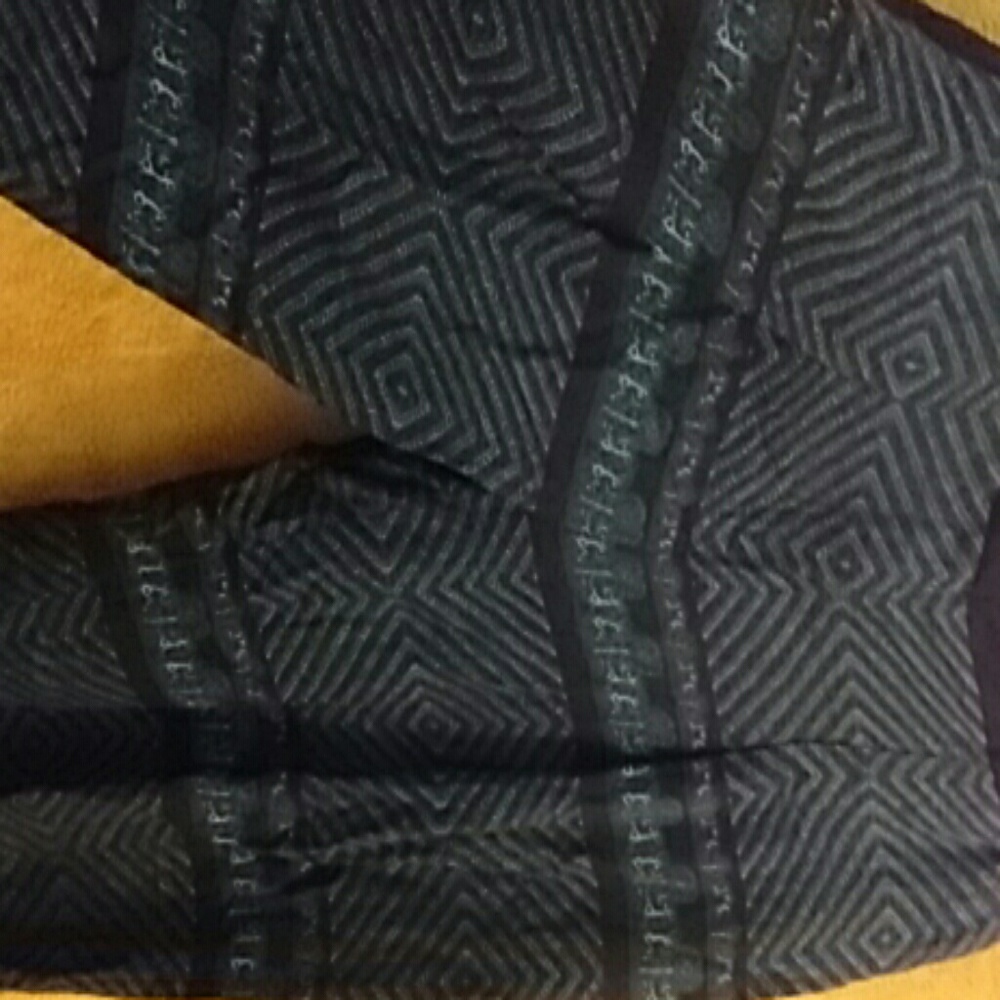 Black & teal contemporary pants