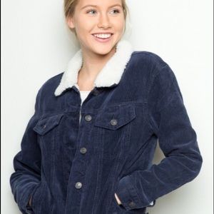 Brandy Melville blue corduroy jacket
