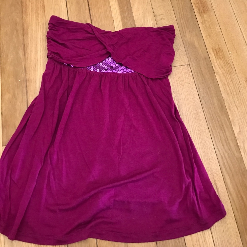 Magenta Express Tube Top.