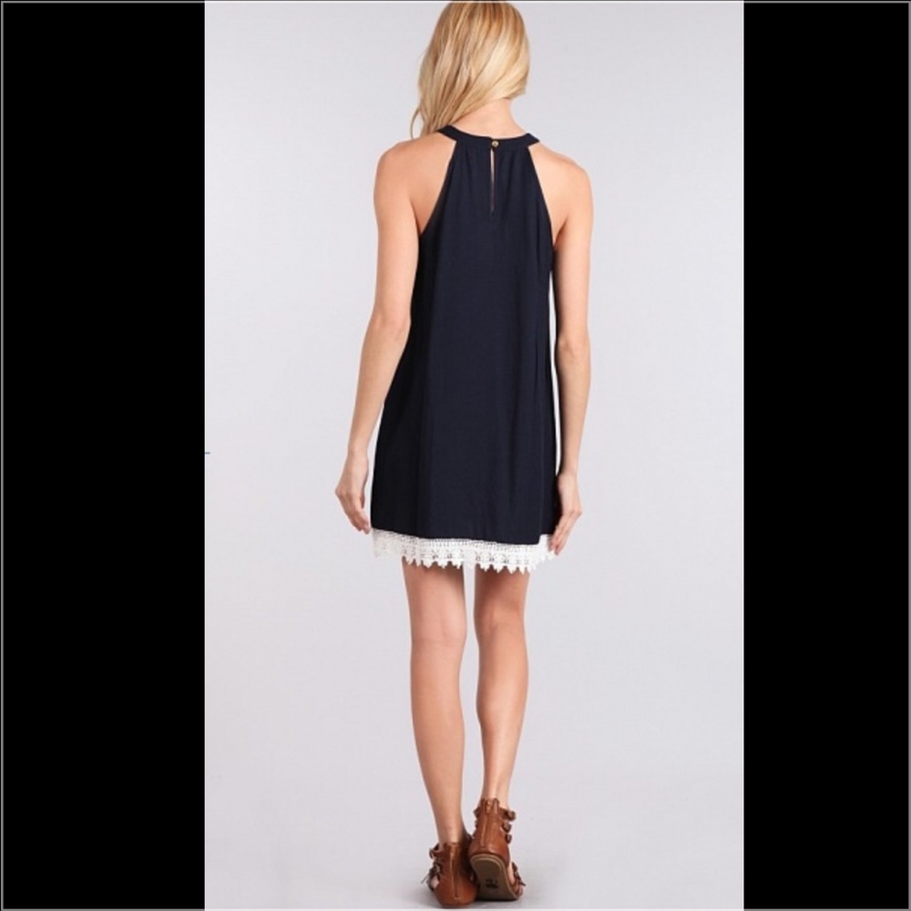 New Listing Boutique Embroidered Mini Dress - Picture 3 of 4
