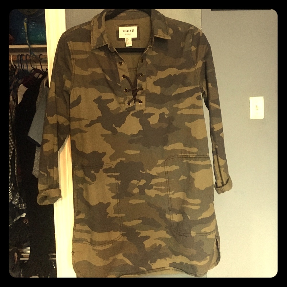 XXI camo dress
