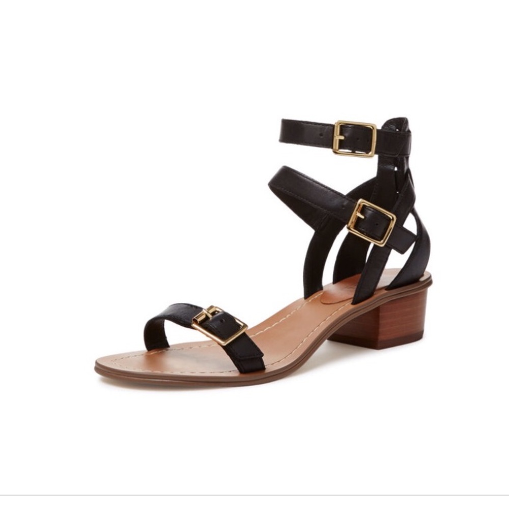 Atwell Lucette Buckle Strap Block Heel Sandal