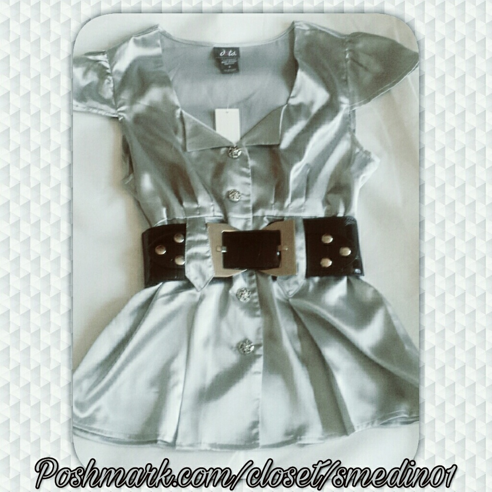 Dressy top with belt