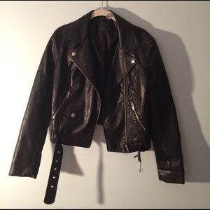 Leather biker jacket!
