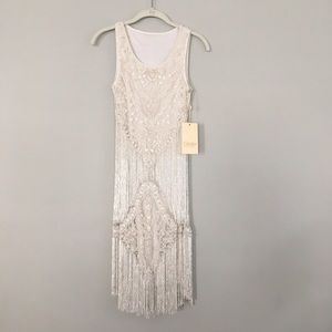 Beaded flapper style fringe dress by Candela NYC