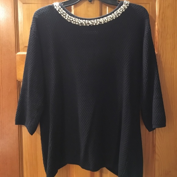 Hinge Embellished Quilted Sweater - Picture 1 of 3