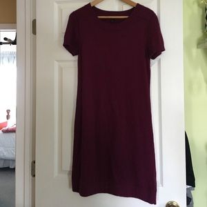 Short sleeve sweater dress