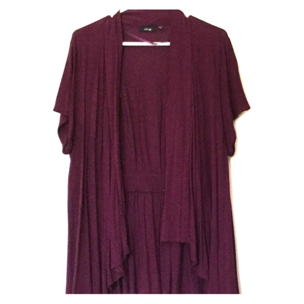 Deep plum cardigan apt.9