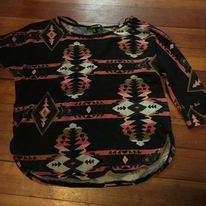 Tribal print sweater/top