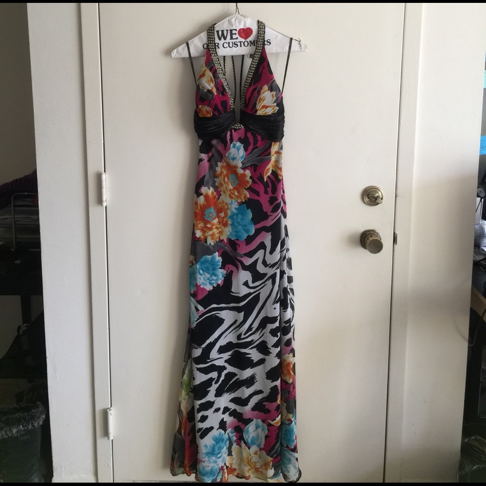 Beautiful multi colored prom dress